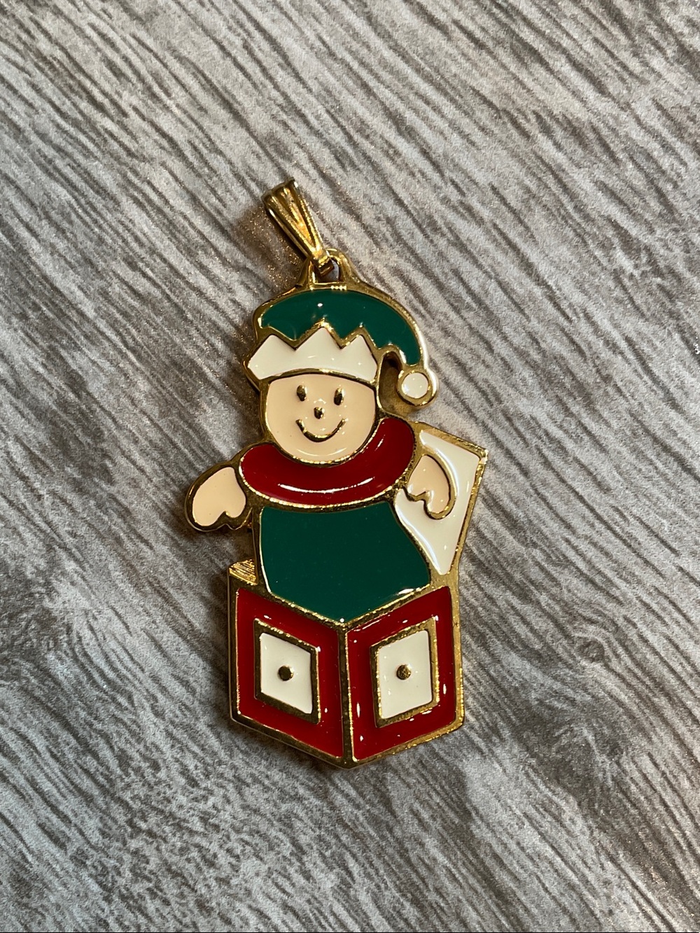 Wallace Silversmiths Pewter Jack-in-the-Box Ornament